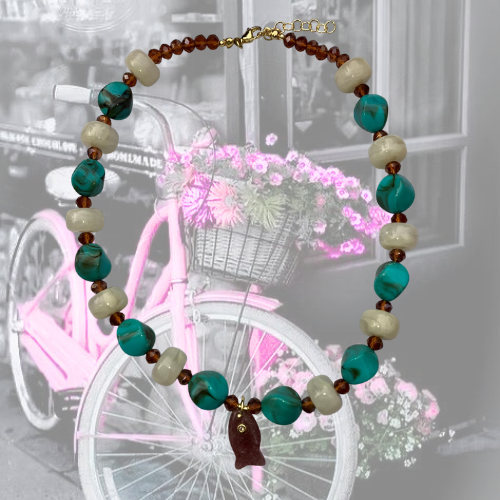 Collar Pececito Rosa