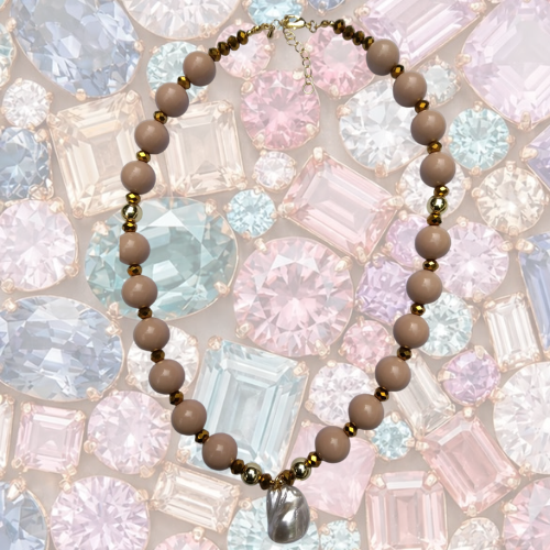Collar Perla Shell Nude
