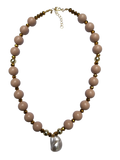 Collar Perla Shell Nude