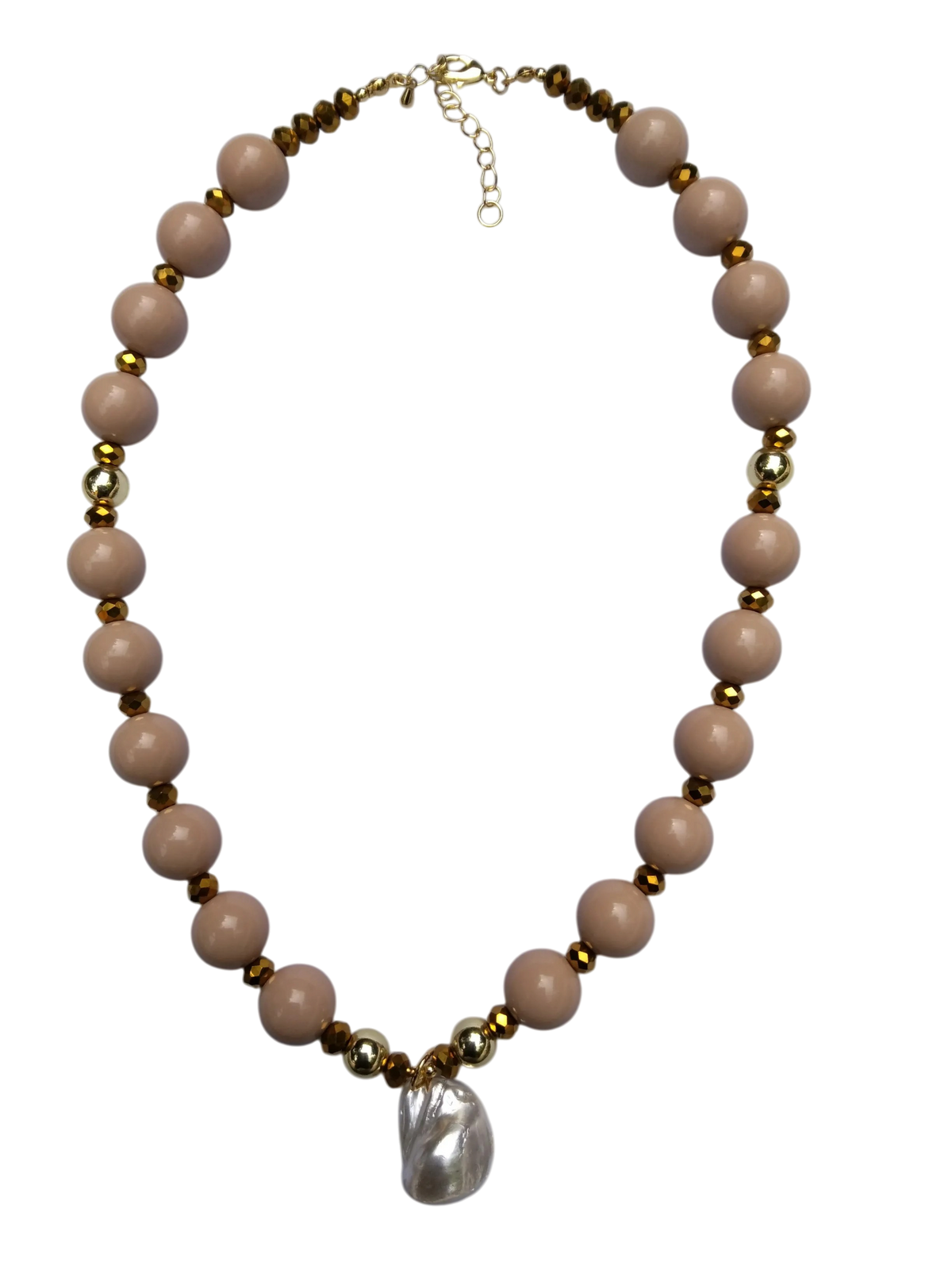 Collar Perla Shell Nude