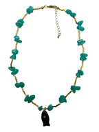Collar Chips & Pececito Ónix