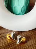 Aros Corazón Bicolor