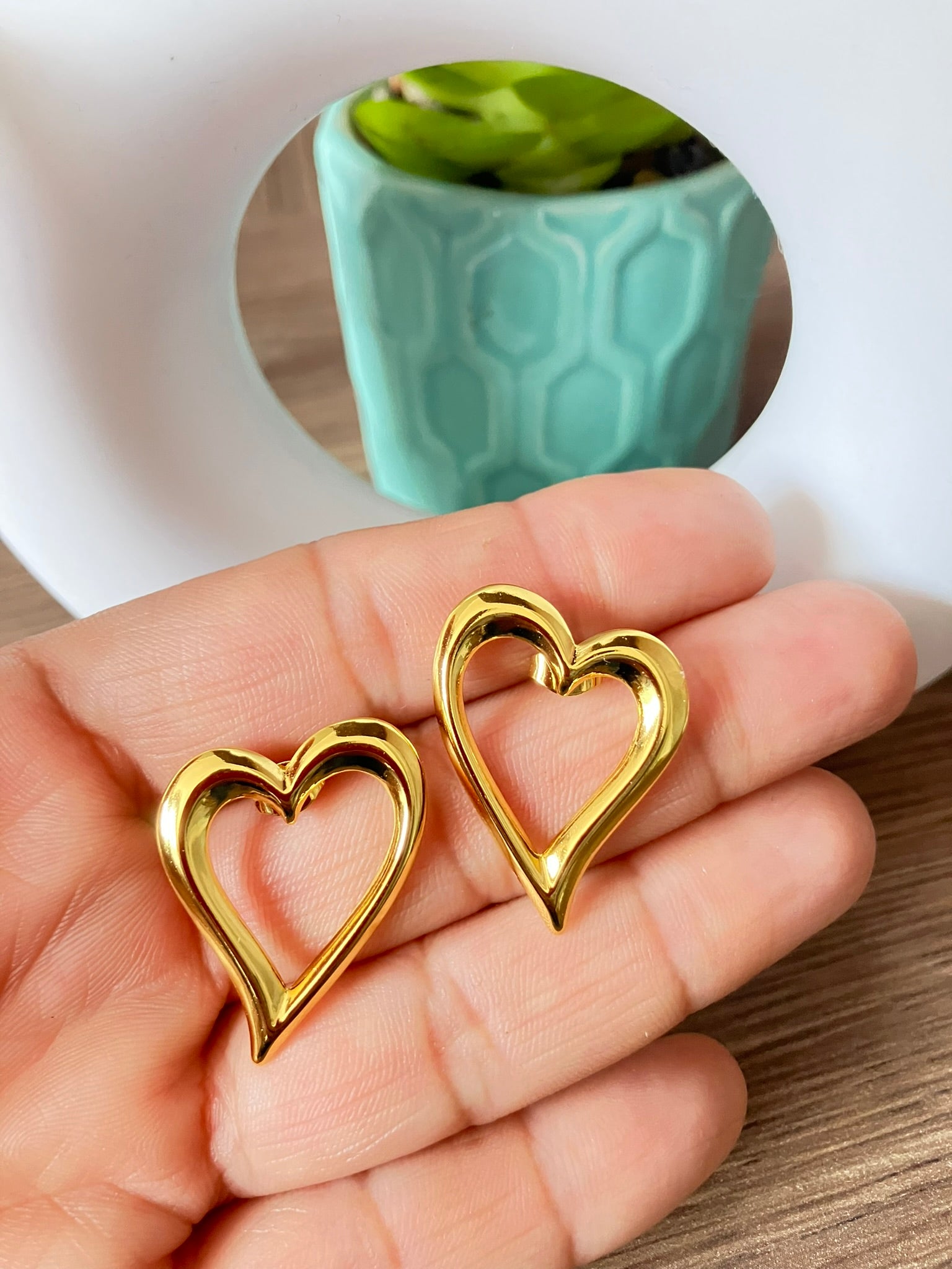 Aros Corazón Lineal
